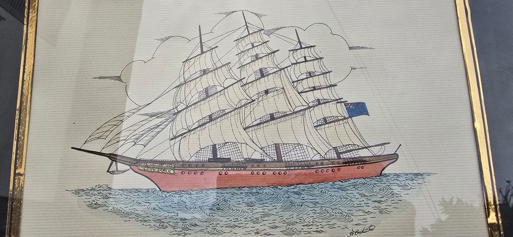 Conjunto de quadros marítimos