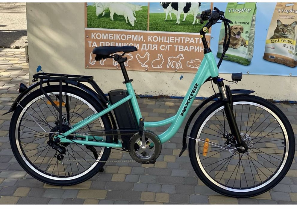 Електровелосипед Maxxter CITY 2.0 250Вт (бірюза)