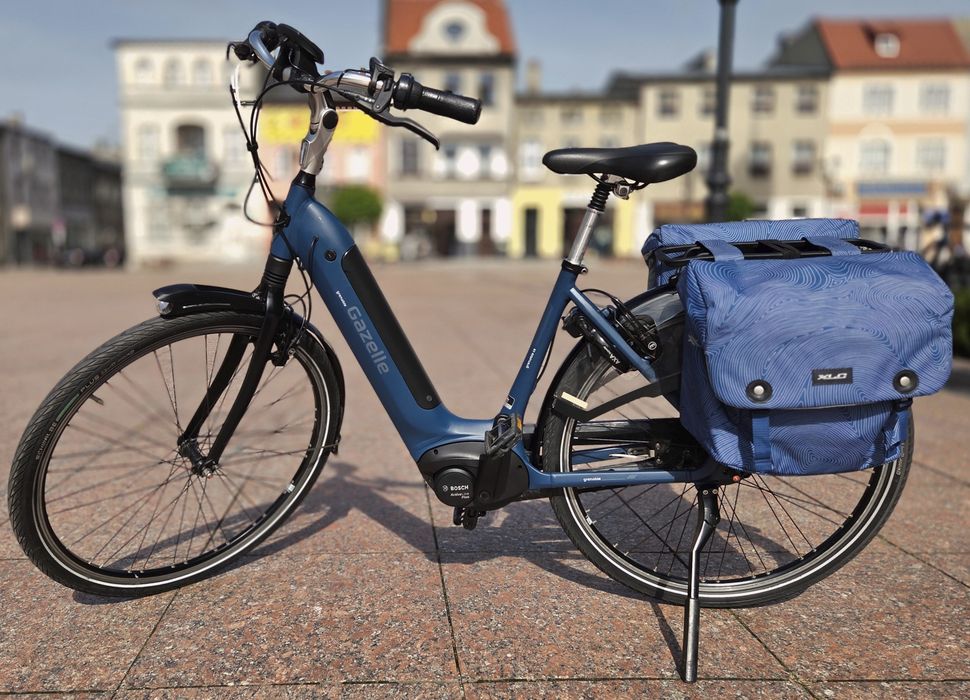 Rower elektryczny Gazelle Grenoble C8 HMB L49 | Bosch | Przebieg 4433 km | Jak NOWY! | Raport BOSCH + Sakwy XLC