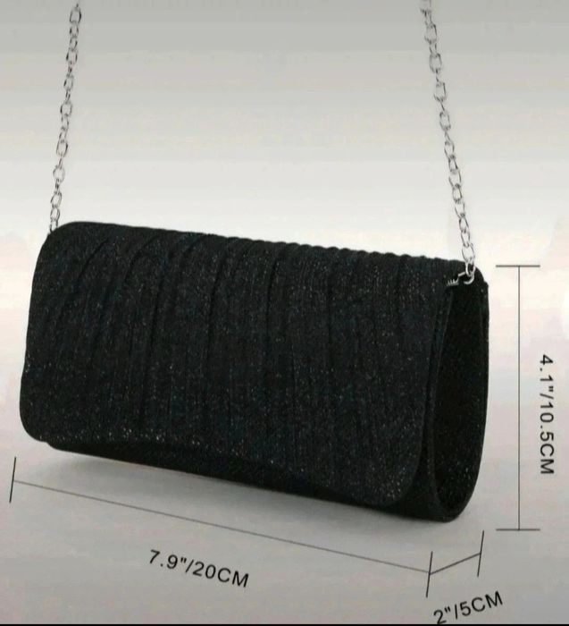 Bolsa Cerimonia Preta Shein