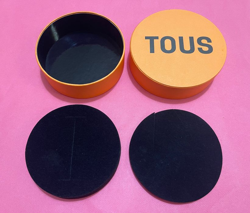Tous pudełko pomarańczowe 10 cm nowe 1 sztuka