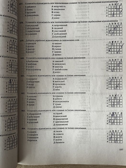 ЗНО/НМТ зошити для підготовки до мультитестів