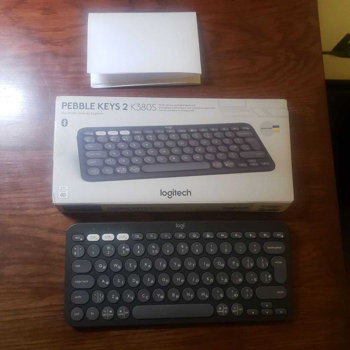 Logitech Pebble Keys 2 K380s Graphite, 23 мicяцiв гарантiя