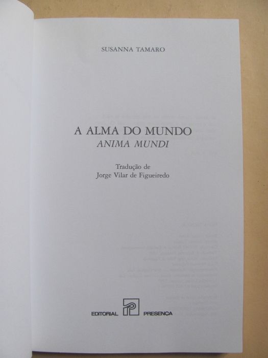 A Alma do Mundo - Anima Mundi de Susanna Tamaro