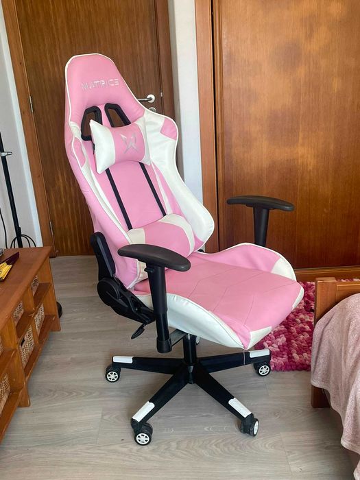 Cadeira Gaming Rosa Matrics