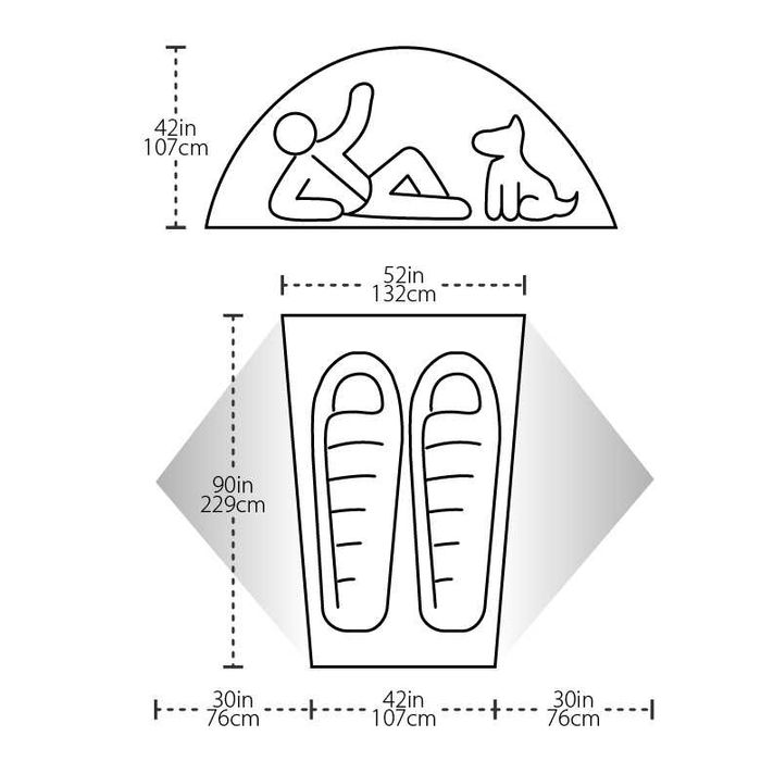 Палатка Big Agnes Blacktail 2 (футпринт в комплекте)