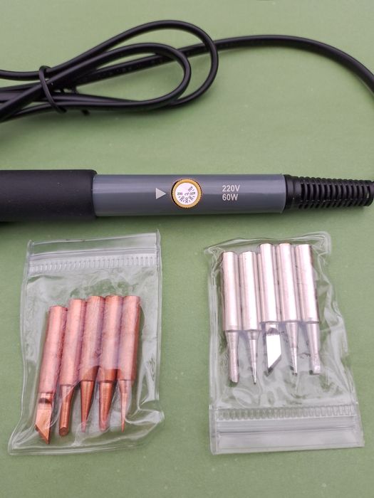 Паяльник 60w з регулятором 200-450C⁰ + 2 комплекти жал (Все у описі !)