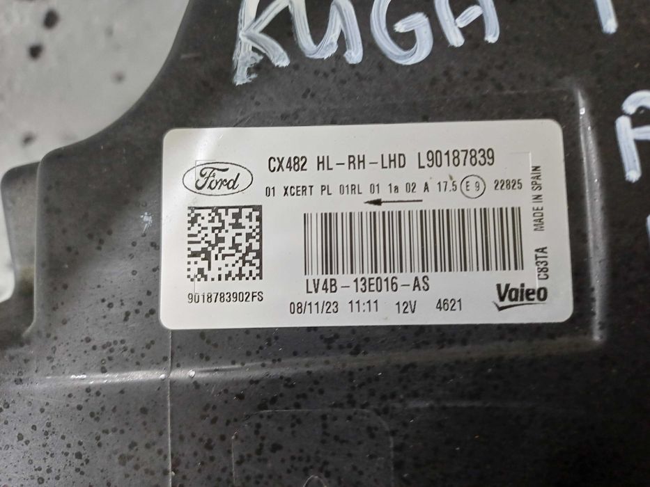 lampa prawa ford kuga mk3 full led lv4b-13e016-as