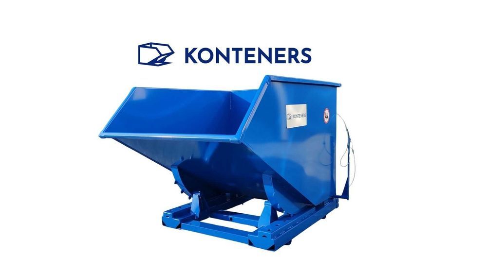 Kontener samowyładowczy Koleba 1m3 piasek/beton/gruz/drewno/ koliba
