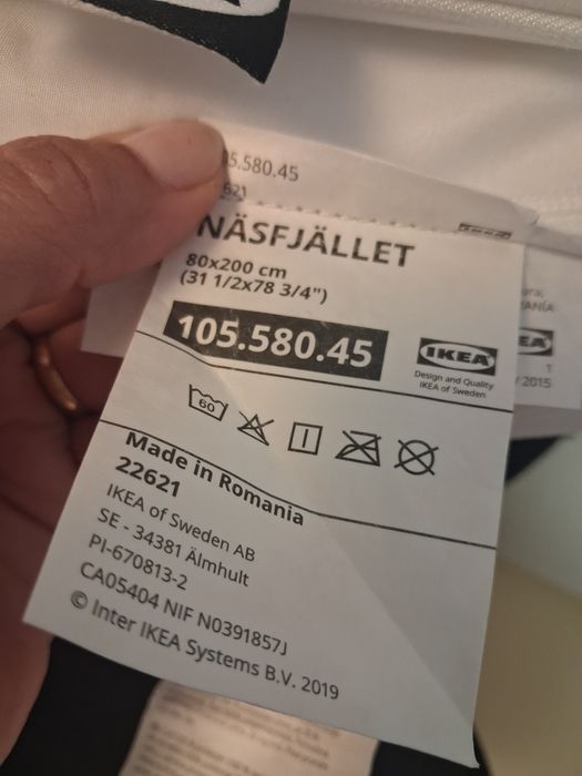 Sobre colchão IKEA NASFJALLET excelente estado