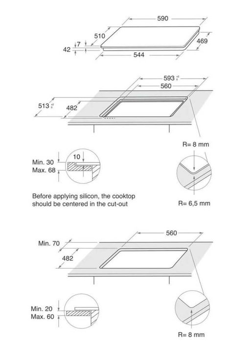 Газова варильна поверхня Whirlpool GOFL629/S плита плитка