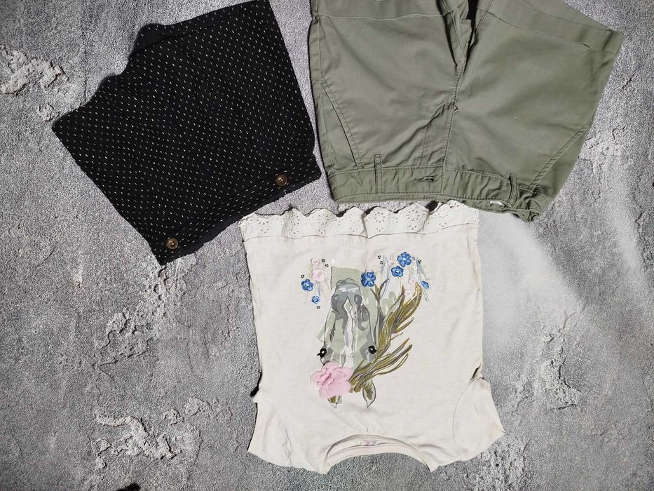 Косуха, блуза, шорти дівчинці