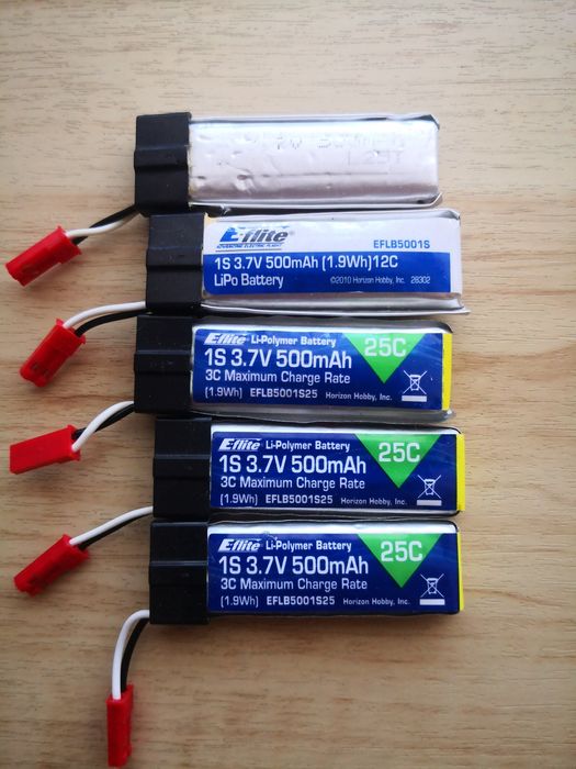 LiPo аккумяляторы для радиоуправляемых моделей 1S 3.7V 500 mAh 25C