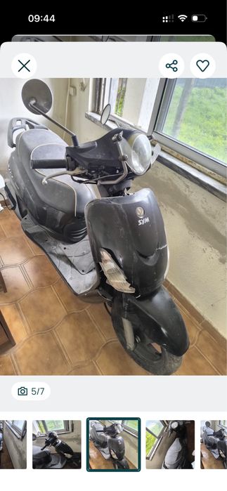 Sym Fiddle II 125 para peças (Abatida)
