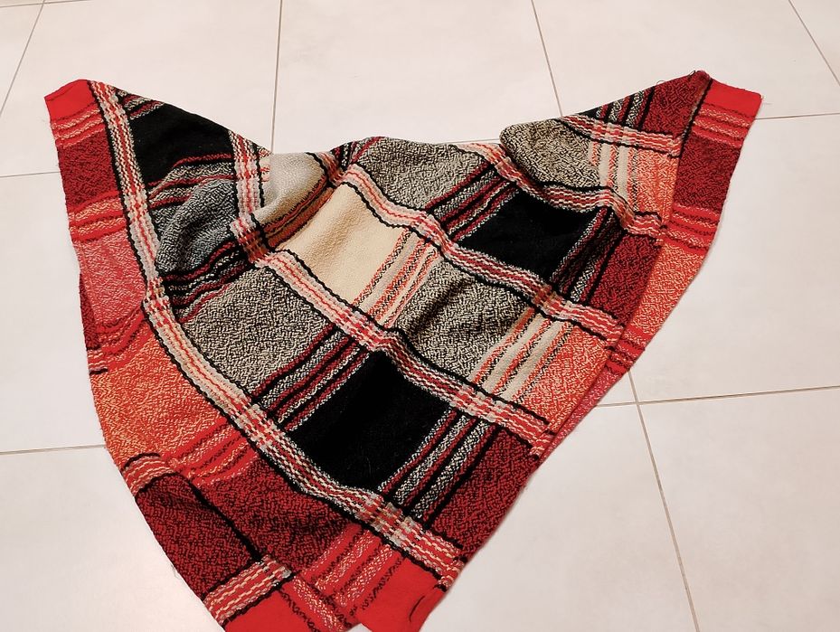 Chusta w kratę kolorowa