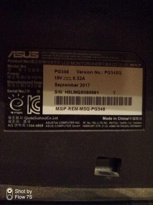 Monitor ASUS 34" PG348Q