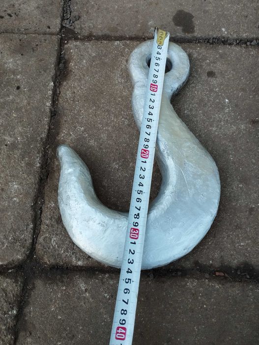 Duży hak stalowy 8 kg , mocny , ciężki 34 cm