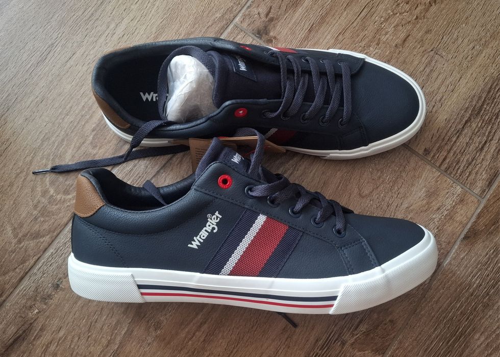 Trampki sneakersy buty męskie granatowe Wrangler 44