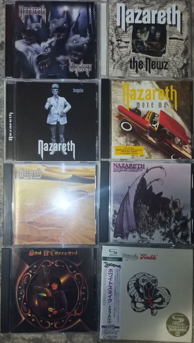 Nazareth Whitesnake 10CC. ELOY. Dan McCafferty. CD Japan  Фірмові СD.