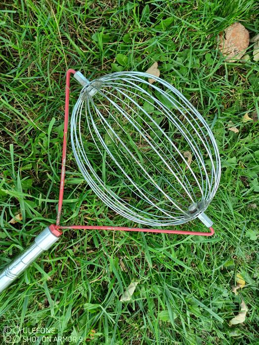 Zbieraczka  do  jabłek z aluminiowym trzonkiem  Polecam !!Okazja  !!