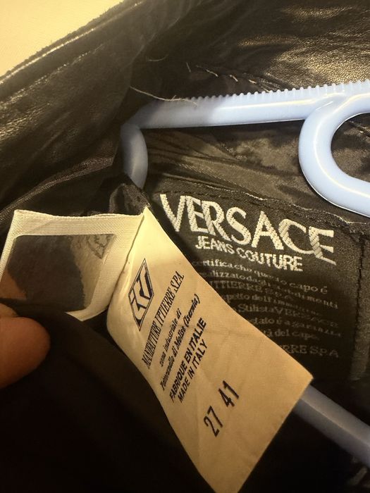 Штаны замшевые Versace оригинал