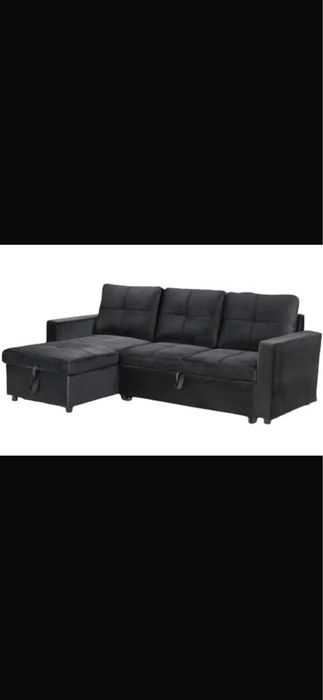 Sofa cama longue chaise com arrumação