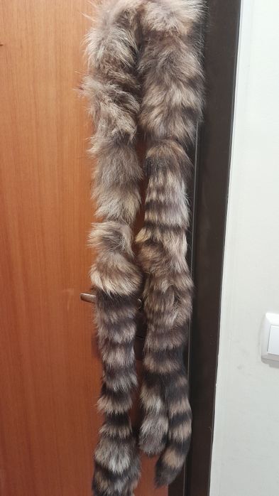 Estola em pele raposa.