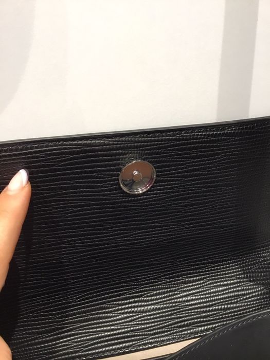 Torebka damska Trussardi Jeans nowa czarna elegancka pasek na ramię