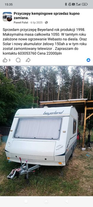 Przyczepa kempingowa beyerland