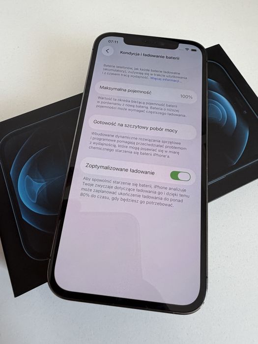 iPhone 12 Pro 128gb Grafit Idealny Bateria 100%