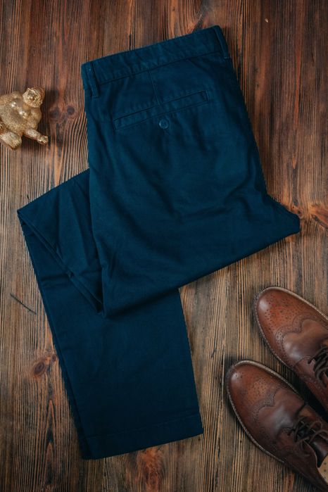 Granatowe spodnie chino Marc O’Polo, Rozmiar 33/32, Bawełna / Cotton