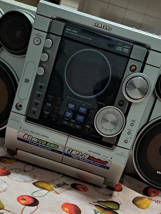 Aparelho de Som Samsung , 3 discos , CD + 2 Colunas