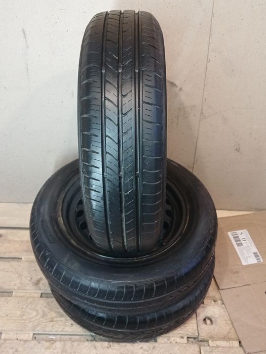 Продам 3 літніх шини 165×70× r14 з дисками 4×100