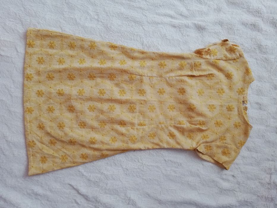 Sukienka retro żółta