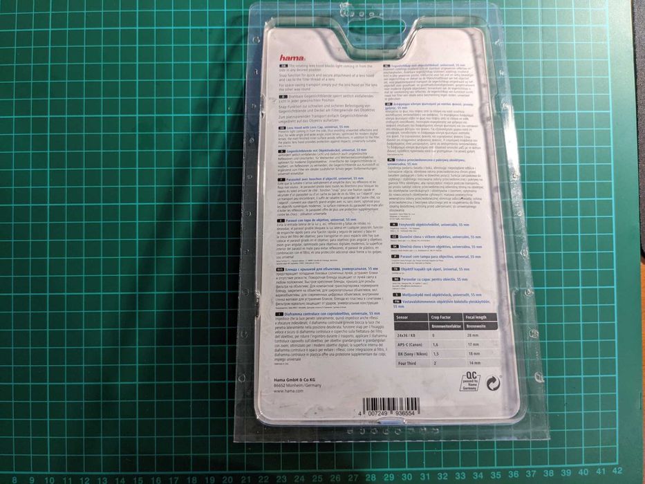 Parasol + tampa HAMA 55mm