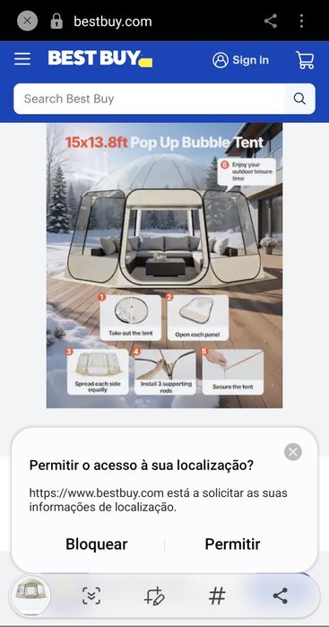 Tenda buble Vevor Grande