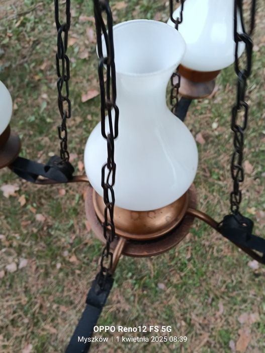 Lampy wiszące mosiądz antyczny
