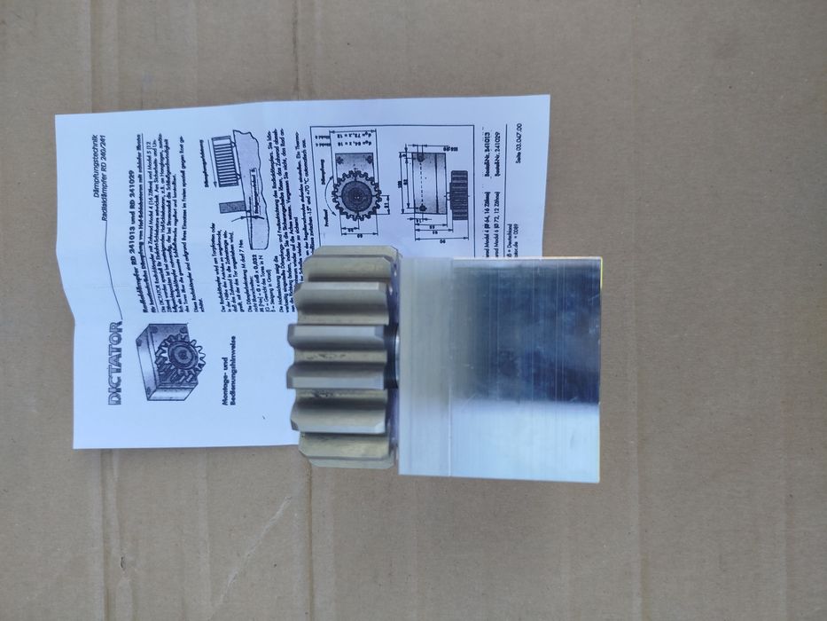 Hamulec hydrauliczny bramy przesuwne spowalniacz moduł DICTATOR NOWY