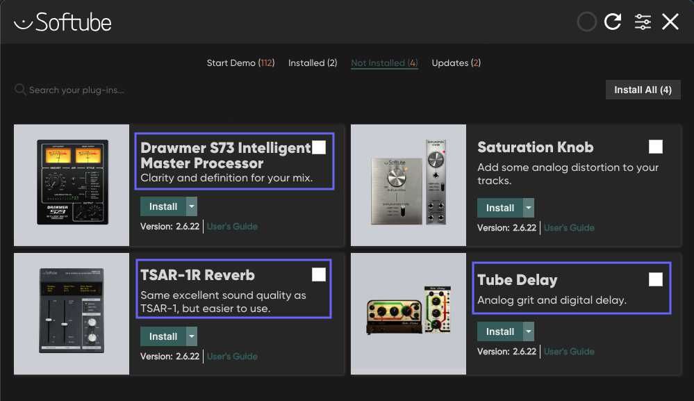 Softube Time and Tone Bundle (Tube Delay, TSAR-1R Reverb, Drawmer S73)