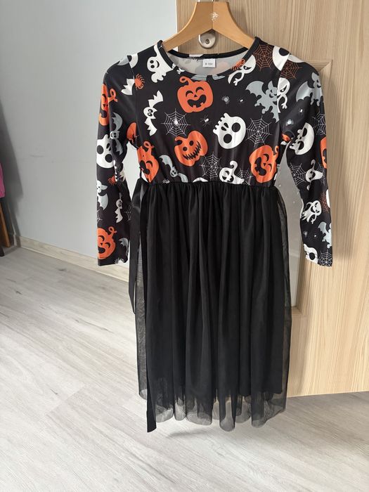 sukienka halloween dla dziewczynki 9-10 lat ze spinką