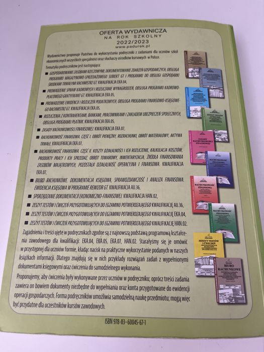 Zeszyt testów i ćwiczeń zawodowych EKA.04