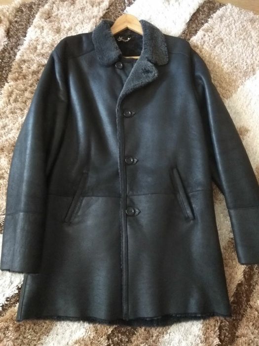 Дубленка чоловіча натуральна шкіра хутро Розмір XL