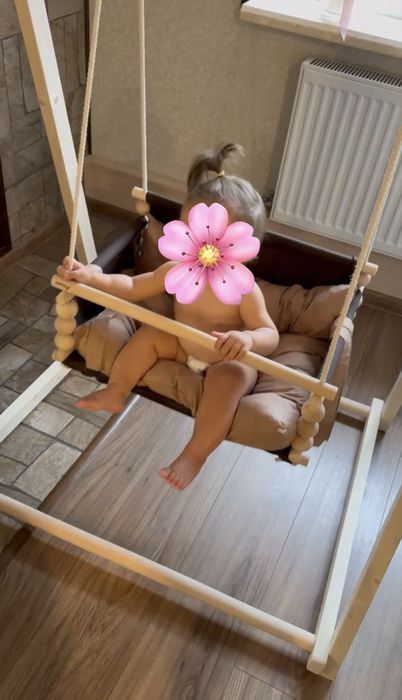Гойдалка ( качеля )зі стійкою infancy маршмелоу