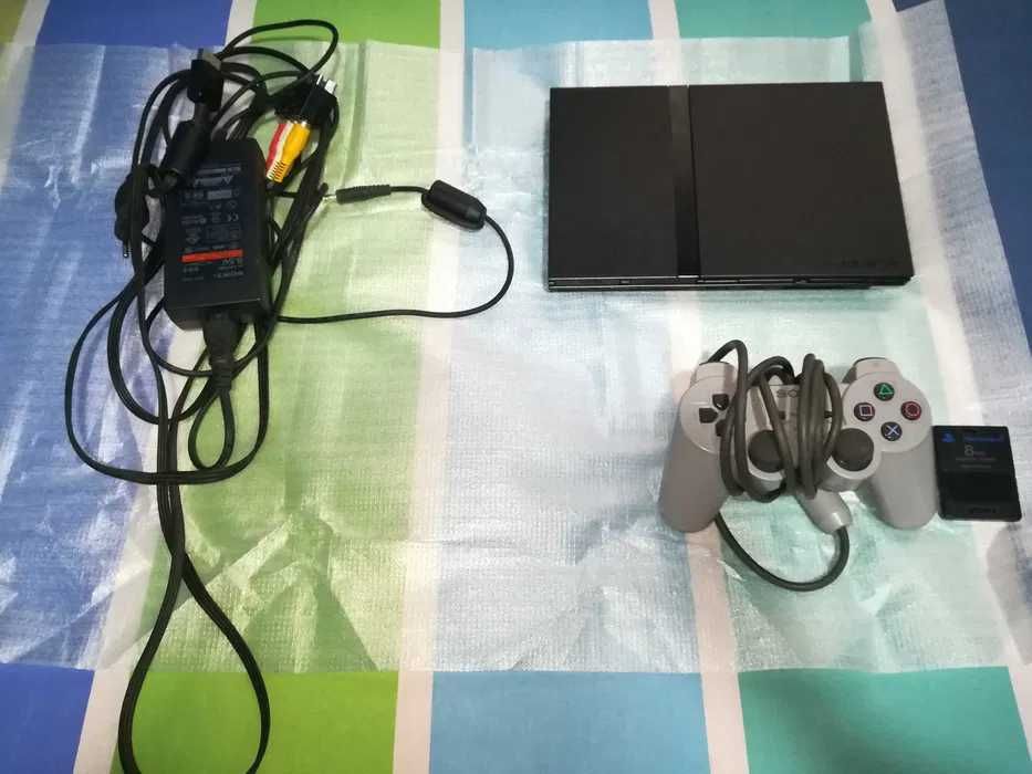Playstation 2 + 16 Jogos + Dual Shock