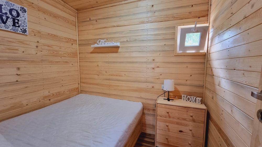 Domek drewniany  nad jeziorem Symsar- Kłębowo