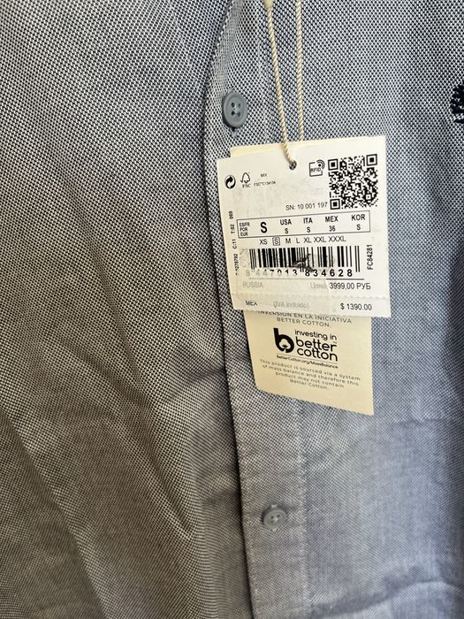 Camisa azul Springfield tamanho S