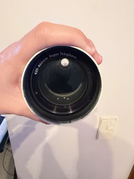 Lente teleobjetiva manual 420–800mm