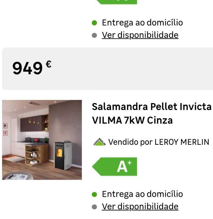 Salamandra de PELLETS, NOVA, NUNCA Instalada, de 2025