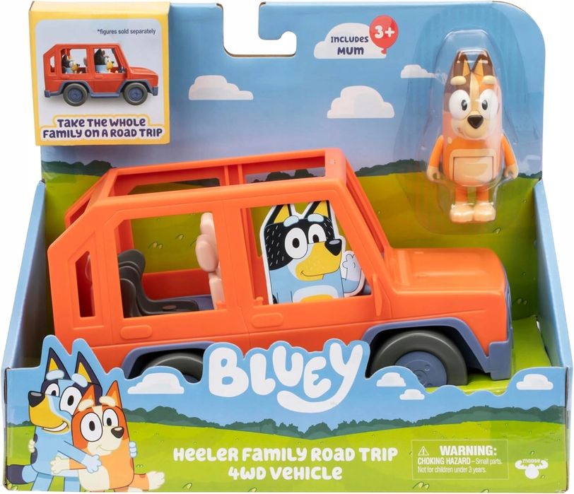 Pojazd Moose Toys Bluey Heeler Family Road Trip 4WD Vehicle