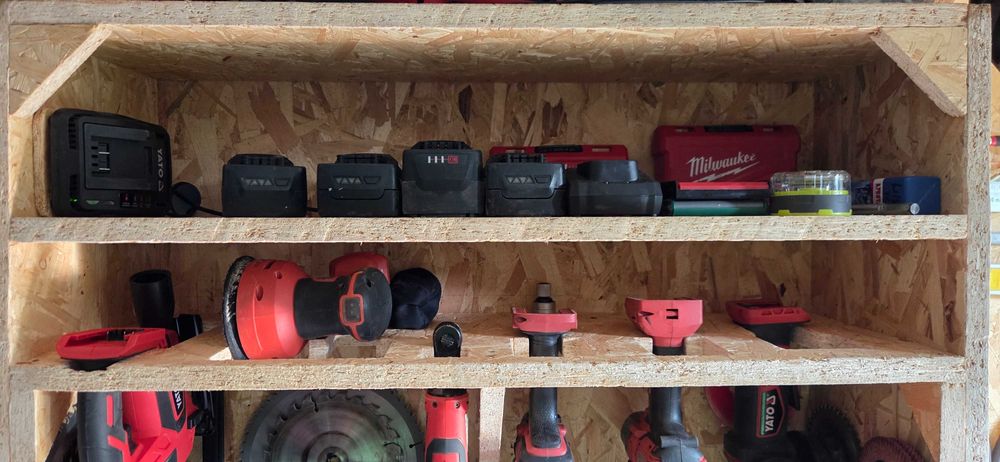 Półka narzędziowa własnoręcznie robiona - dedykowana pod Yato